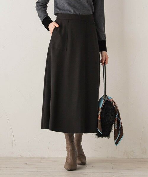 Droite lautreamont / ドロワットロートレアモン ミニ・ひざ丈スカート | 【WEB限定】ライトジャージメルトンスカート≪手洗い可能≫ | 詳細12
