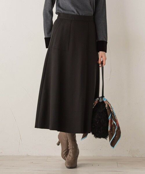 Droite lautreamont / ドロワットロートレアモン ミニ・ひざ丈スカート | 【WEB限定】ライトジャージメルトンスカート≪手洗い可能≫ | 詳細13