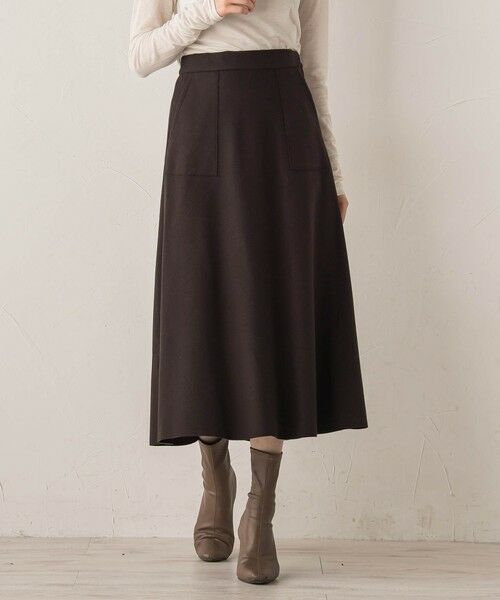 Droite lautreamont / ドロワットロートレアモン ミニ・ひざ丈スカート | 【WEB限定】ライトジャージメルトンスカート≪手洗い可能≫ | 詳細19