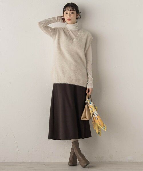 Droite lautreamont / ドロワットロートレアモン ミニ・ひざ丈スカート | 【WEB限定】ライトジャージメルトンスカート≪手洗い可能≫ | 詳細18