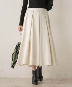 Droite lautreamont / ドロワットロートレアモン ミニ・ひざ丈スカート | タフタタックスカート≪洗濯機で洗える≫