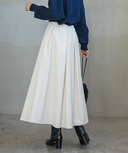 Droite lautreamont / ドロワットロートレアモン ミニ・ひざ丈スカート | タフタタックスカート≪洗濯機で洗える≫ | 詳細4