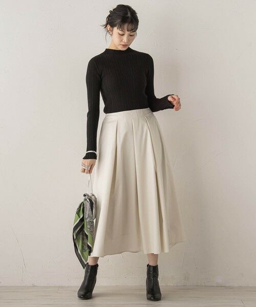 Droite lautreamont / ドロワットロートレアモン ミニ・ひざ丈スカート | タフタタックスカート≪洗濯機で洗える≫ | 詳細10