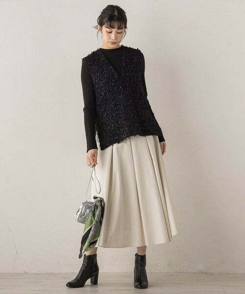 Droite lautreamont / ドロワットロートレアモン ミニ・ひざ丈スカート | タフタタックスカート≪洗濯機で洗える≫ | 詳細18