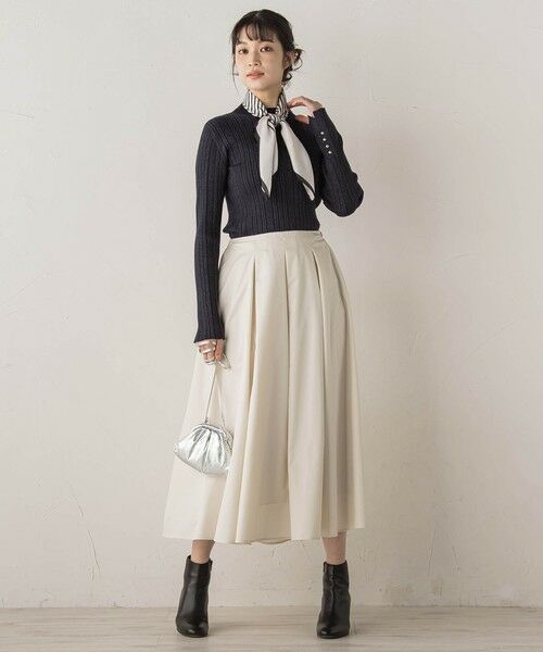 Droite lautreamont / ドロワットロートレアモン ミニ・ひざ丈スカート | タフタタックスカート≪洗濯機で洗える≫ | 詳細20