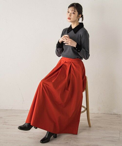 Droite lautreamont / ドロワットロートレアモン ミニ・ひざ丈スカート | タフタタックスカート≪洗濯機で洗える≫ | 詳細18