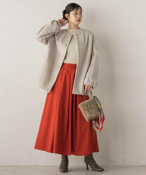 Droite lautreamont / ドロワットロートレアモン ミニ・ひざ丈スカート | タフタタックスカート≪洗濯機で洗える≫ | 詳細27