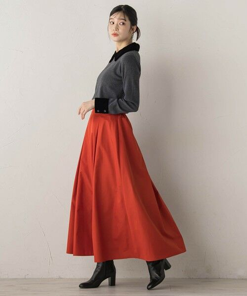 Droite lautreamont / ドロワットロートレアモン ミニ・ひざ丈スカート | タフタタックスカート≪洗濯機で洗える≫ | 詳細19