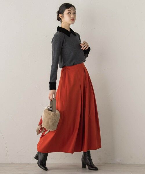 Droite lautreamont / ドロワットロートレアモン ミニ・ひざ丈スカート | タフタタックスカート≪洗濯機で洗える≫ | 詳細21