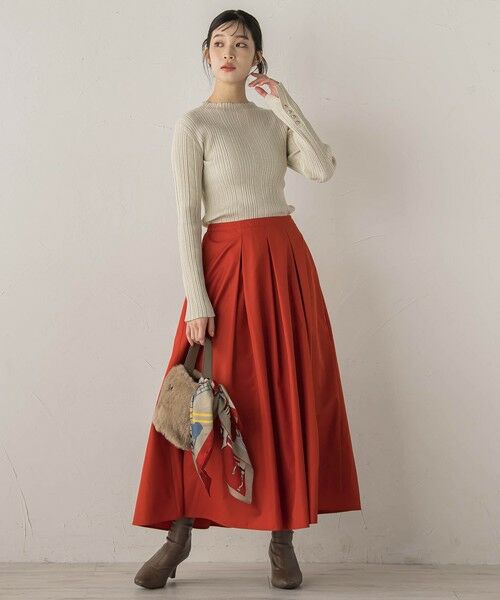 Droite lautreamont / ドロワットロートレアモン ミニ・ひざ丈スカート | タフタタックスカート≪洗濯機で洗える≫ | 詳細26