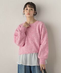 Droite lautreamont / ドロワットロートレアモン ニット・セーター | 【WEB限定】メランジライク天竺ニット≪手洗い可能≫