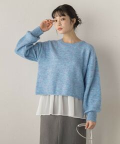 Droite lautreamont / ドロワットロートレアモン ニット・セーター | 【WEB限定】メランジライク天竺ニット≪手洗い可能≫