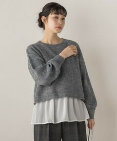 Droite lautreamont / ドロワットロートレアモン ニット・セーター | 【WEB限定】メランジライク天竺ニット≪手洗い可能≫