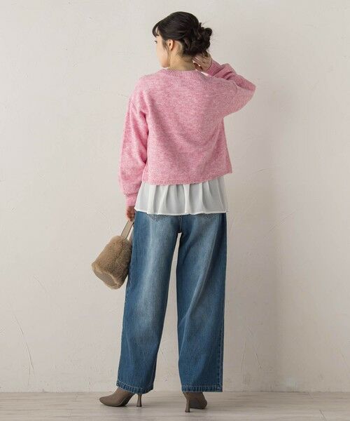 Droite lautreamont / ドロワットロートレアモン ニット・セーター | 【WEB限定】メランジライク天竺ニット≪手洗い可能≫ | 詳細2