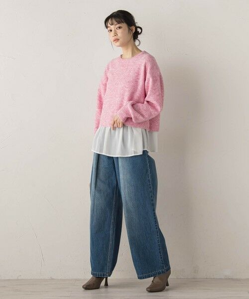 Droite lautreamont / ドロワットロートレアモン ニット・セーター | 【WEB限定】メランジライク天竺ニット≪手洗い可能≫ | 詳細3