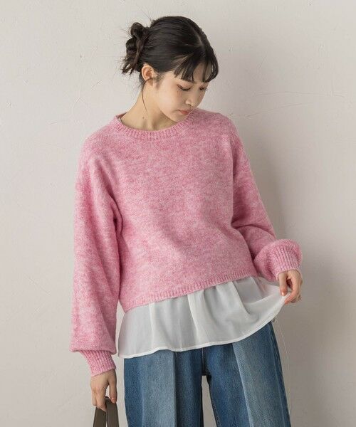 Droite lautreamont / ドロワットロートレアモン ニット・セーター | 【WEB限定】メランジライク天竺ニット≪手洗い可能≫ | 詳細6