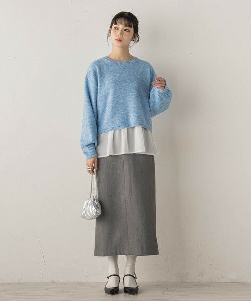 Droite lautreamont / ドロワットロートレアモン ニット・セーター | 【WEB限定】メランジライク天竺ニット≪手洗い可能≫ | 詳細16