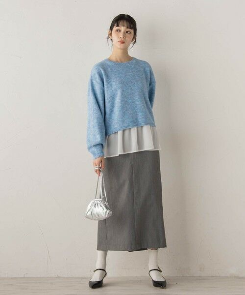 Droite lautreamont / ドロワットロートレアモン ニット・セーター | 【WEB限定】メランジライク天竺ニット≪手洗い可能≫ | 詳細17