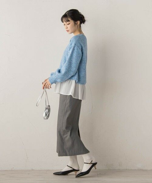 Droite lautreamont / ドロワットロートレアモン ニット・セーター | 【WEB限定】メランジライク天竺ニット≪手洗い可能≫ | 詳細18