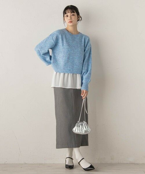 Droite lautreamont / ドロワットロートレアモン ニット・セーター | 【WEB限定】メランジライク天竺ニット≪手洗い可能≫ | 詳細19