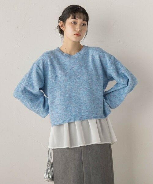 Droite lautreamont / ドロワットロートレアモン ニット・セーター | 【WEB限定】メランジライク天竺ニット≪手洗い可能≫ | 詳細20