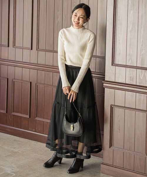 Droite lautreamont / ドロワットロートレアモン ニット・セーター | 袖ボタンランダムリブニット≪手洗い可能≫ | 詳細3