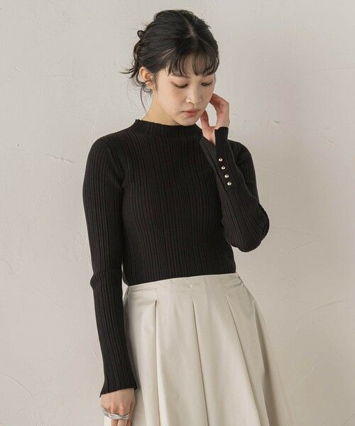 Droite lautreamont / ドロワットロートレアモン ニット・セーター | 袖ボタンランダムリブニット≪手洗い可能≫ | 詳細22