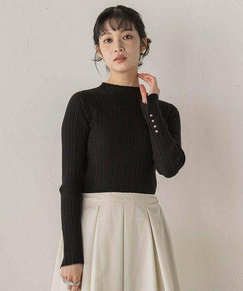 Droite lautreamont / ドロワットロートレアモン ニット・セーター | 袖ボタンランダムリブニット≪手洗い可能≫ | 詳細23