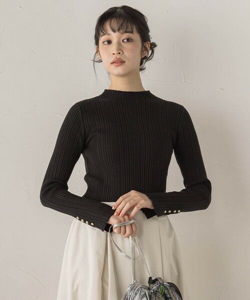 Droite lautreamont / ドロワットロートレアモン ニット・セーター | 袖ボタンランダムリブニット≪手洗い可能≫ | 詳細24