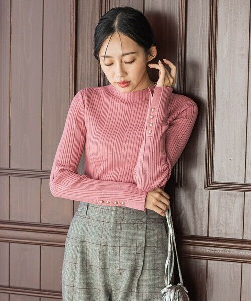 Droite lautreamont / ドロワットロートレアモン ニット・セーター | 袖ボタンランダムリブニット≪手洗い可能≫ | 詳細29