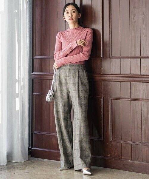 Droite lautreamont / ドロワットロートレアモン ニット・セーター | 袖ボタンランダムリブニット≪手洗い可能≫ | 詳細22