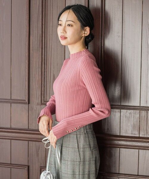 Droite lautreamont / ドロワットロートレアモン ニット・セーター | 袖ボタンランダムリブニット≪手洗い可能≫ | 詳細24