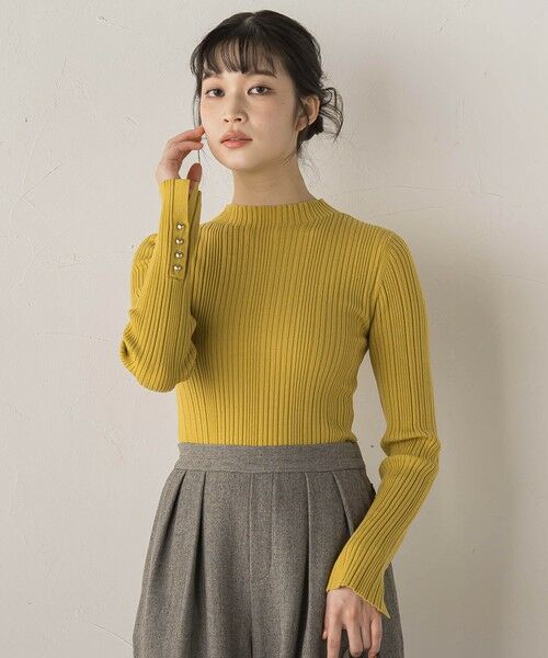 Droite lautreamont / ドロワットロートレアモン ニット・セーター | 袖ボタンランダムリブニット≪手洗い可能≫ | 詳細29