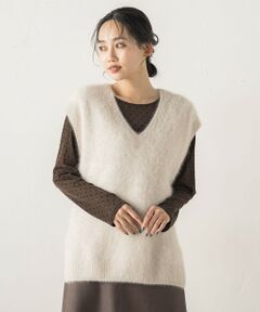 Droite lautreamont / ドロワットロートレアモン ダウンジャケット・ベスト | FOX/CASHMEREベスト≪手洗い可能≫