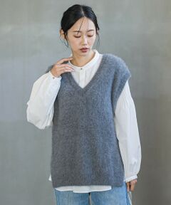 Droite lautreamont / ドロワットロートレアモン ダウンジャケット・ベスト | FOX/CASHMEREベスト≪手洗い可能≫