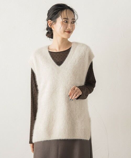 Droite lautreamont / ドロワットロートレアモン ダウンジャケット・ベスト | FOX/CASHMEREベスト≪手洗い可能≫ | 詳細5