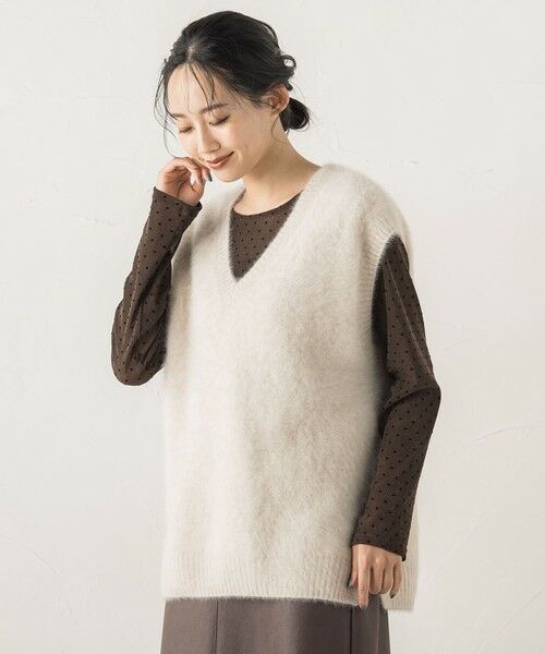 Droite lautreamont / ドロワットロートレアモン ダウンジャケット・ベスト | FOX/CASHMEREベスト≪手洗い可能≫ | 詳細6