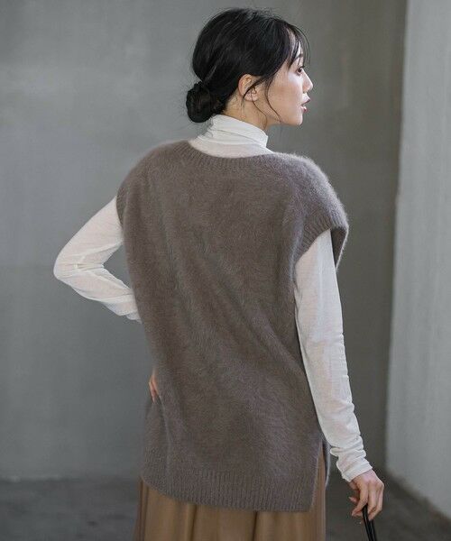 Droite lautreamont / ドロワットロートレアモン ダウンジャケット・ベスト | FOX/CASHMEREベスト≪手洗い可能≫ | 詳細16