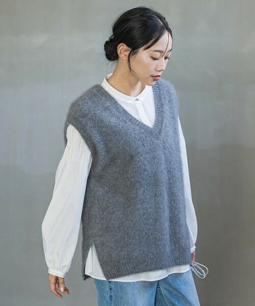 Droite lautreamont / ドロワットロートレアモン ダウンジャケット・ベスト | FOX/CASHMEREベスト≪手洗い可能≫ | 詳細29