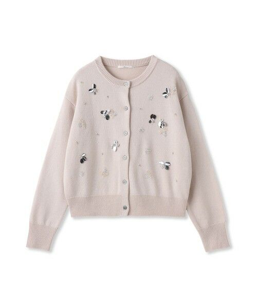 Droite lautreamont / ドロワットロートレアモン カーディガン・ボレロ | ビジュー刺繍カーディガン≪手洗い可能≫ | 詳細10
