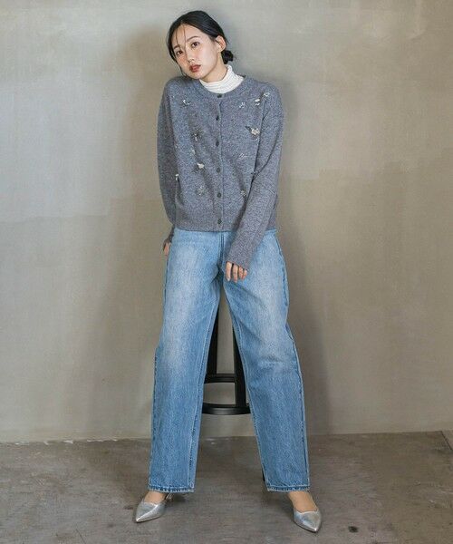 Droite lautreamont / ドロワットロートレアモン カーディガン・ボレロ | ビジュー刺繍カーディガン≪手洗い可能≫ | 詳細17