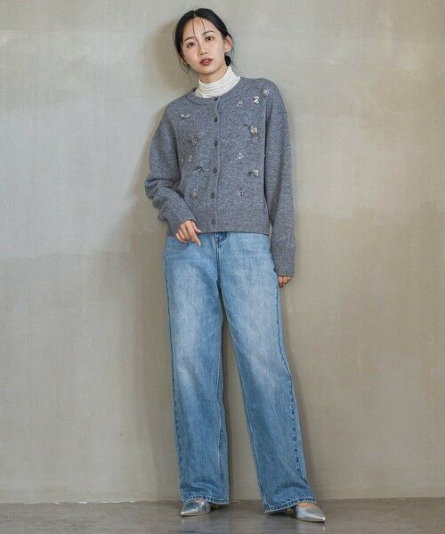 Droite lautreamont / ドロワットロートレアモン カーディガン・ボレロ | ビジュー刺繍カーディガン≪手洗い可能≫ | 詳細18