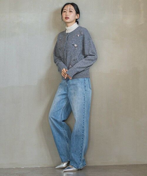 Droite lautreamont / ドロワットロートレアモン カーディガン・ボレロ | ビジュー刺繍カーディガン≪手洗い可能≫ | 詳細20