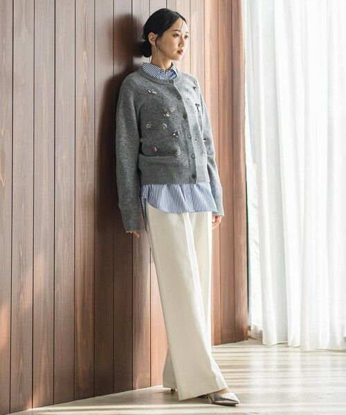 Droite lautreamont / ドロワットロートレアモン カーディガン・ボレロ | ビジュー刺繍カーディガン≪手洗い可能≫ | 詳細24