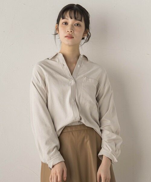 Droite lautreamont / ドロワットロートレアモン シャツ・ブラウス | 【WEB限定】E/Nピーチシャツ≪手洗い可能≫ | 詳細4