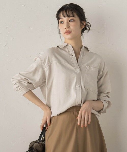 Droite lautreamont / ドロワットロートレアモン シャツ・ブラウス | 【WEB限定】E/Nピーチシャツ≪手洗い可能≫ | 詳細5