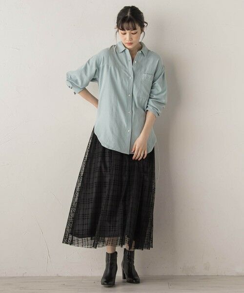 Droite lautreamont / ドロワットロートレアモン シャツ・ブラウス | 【WEB限定】E/Nピーチシャツ≪手洗い可能≫ | 詳細9