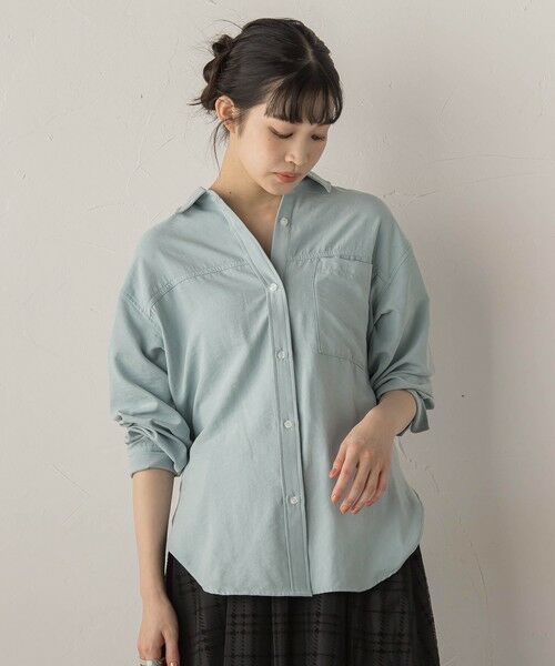 Droite lautreamont / ドロワットロートレアモン シャツ・ブラウス | 【WEB限定】E/Nピーチシャツ≪手洗い可能≫ | 詳細11