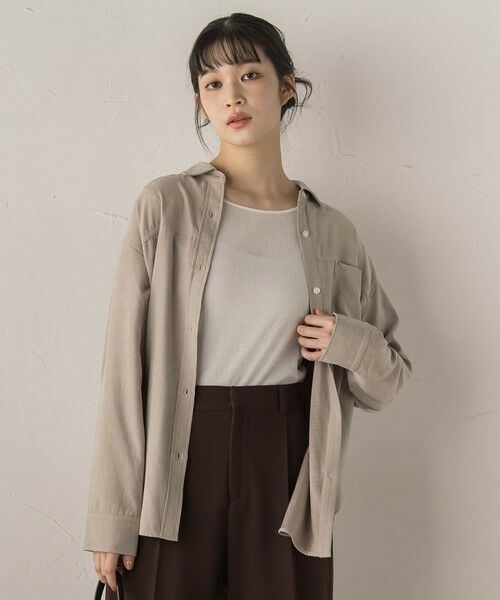 Droite lautreamont / ドロワットロートレアモン シャツ・ブラウス | 【WEB限定】E/Nピーチシャツ≪手洗い可能≫ | 詳細23