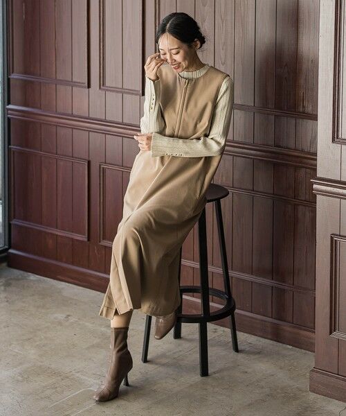 Droite lautreamont / ドロワットロートレアモン ロング・マキシ丈ワンピース | 裏起毛サキソニーワンピース≪手洗い可能≫ | 詳細8